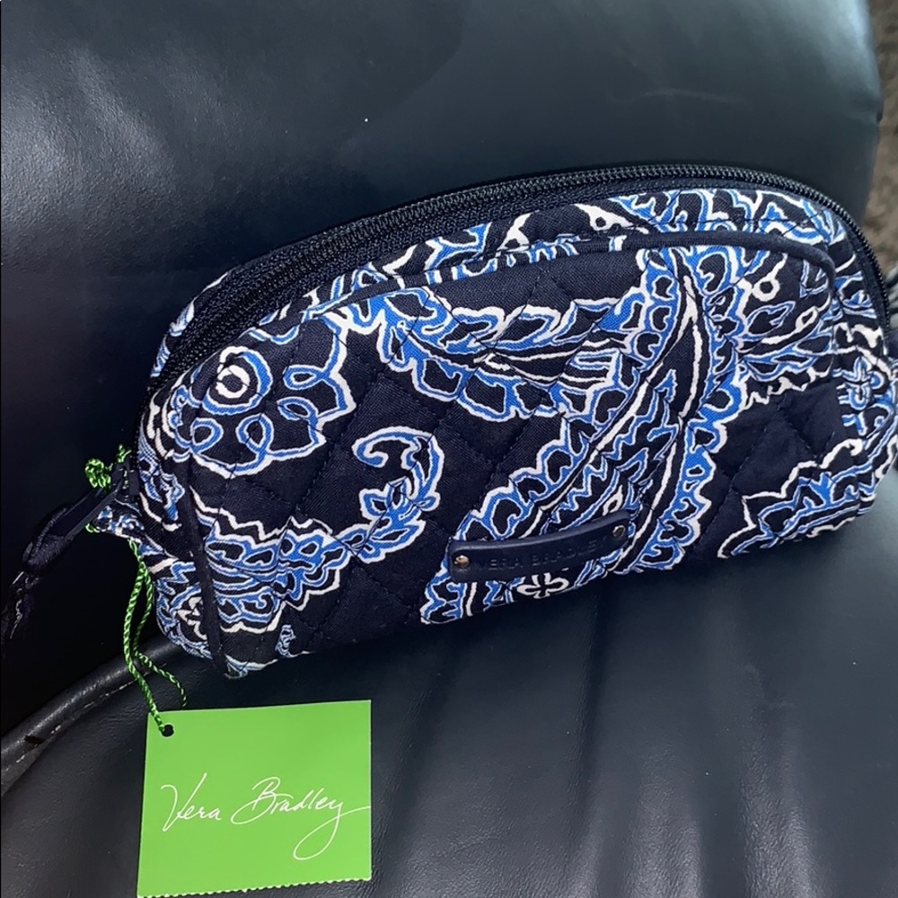 Vera Bradley small zip cosmetic bag